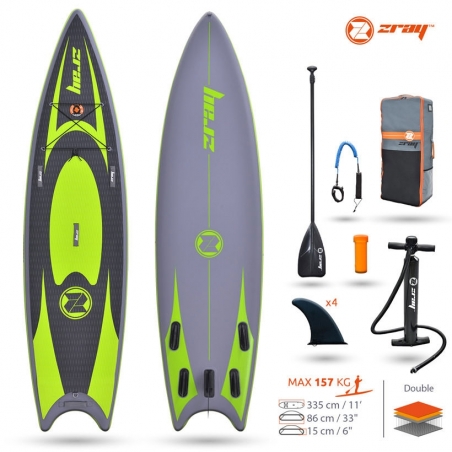 Paddle gonflable: SUP Zray SNAPPER PRO 11' Paddle gonflable: SUP Zray SNAPPER PRO 11'