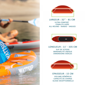 SUP Paddle gonflable WattSUP Bream 10'6 (Combo Kayak