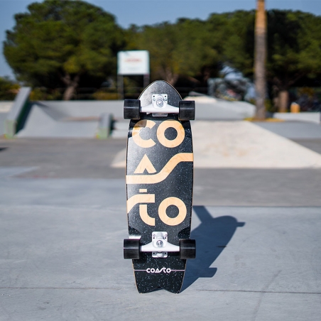 Skateboard Adulte Surfskate ACTA Horizon 32\" - Planche érable 7 Plis Débutant/intermédiaire Bleu Beige Skate Carving Urbain