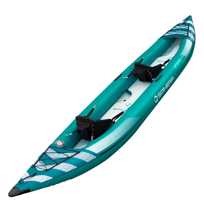 Kayak Gonflable SURPASS 325 Cm – 2 Places, Pagaie Alu Double Pliable, Sièges Détachables, Résiste Aux UV Et Chocs